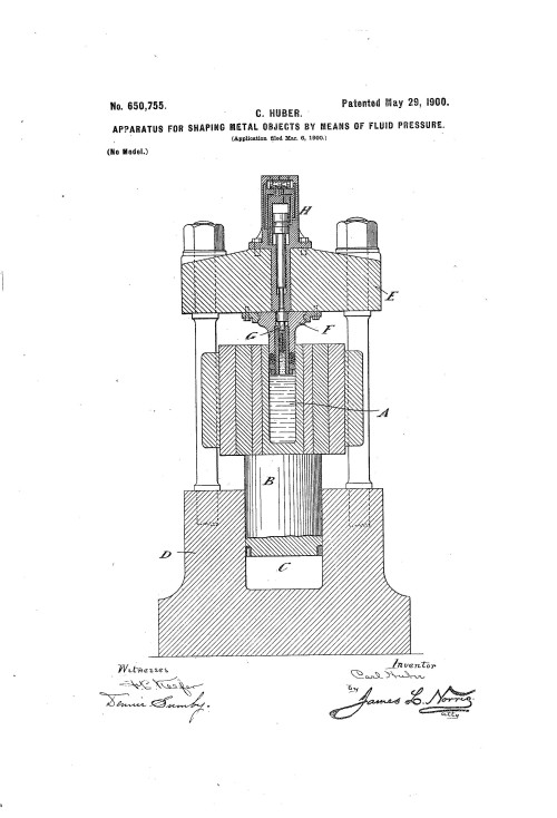 Apparatus for Shaping Metal Objects diagram