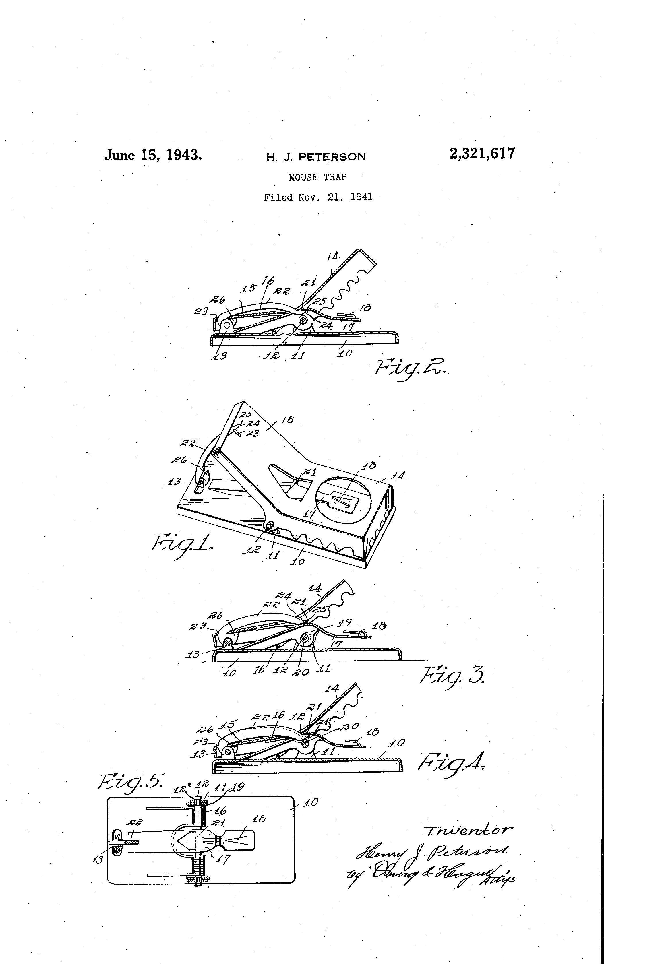 mouse trap patent blueprint