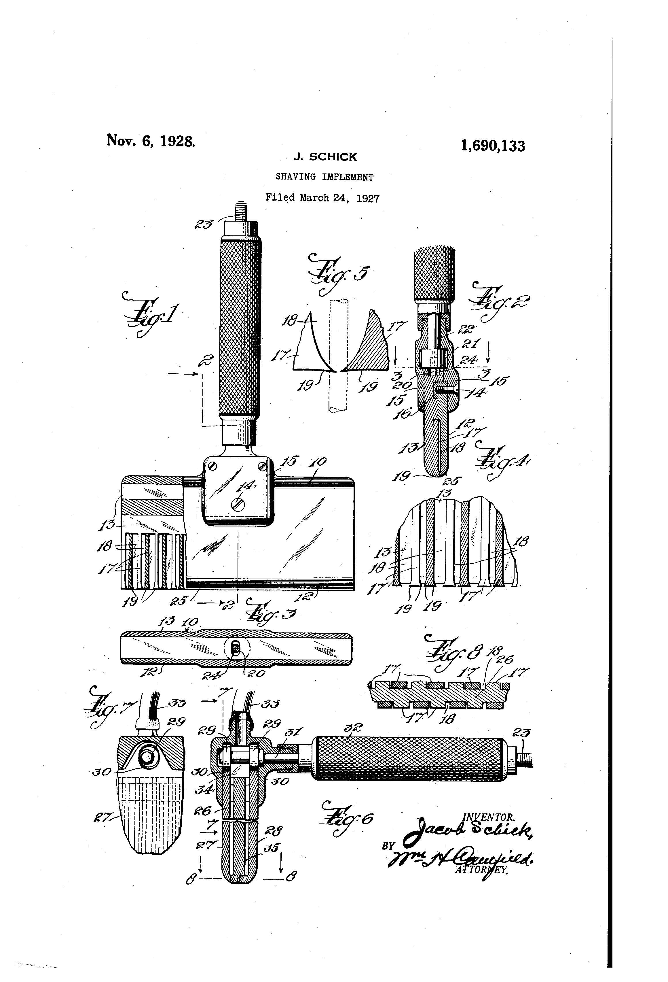 Patent-Illustration-Shaving-Implement