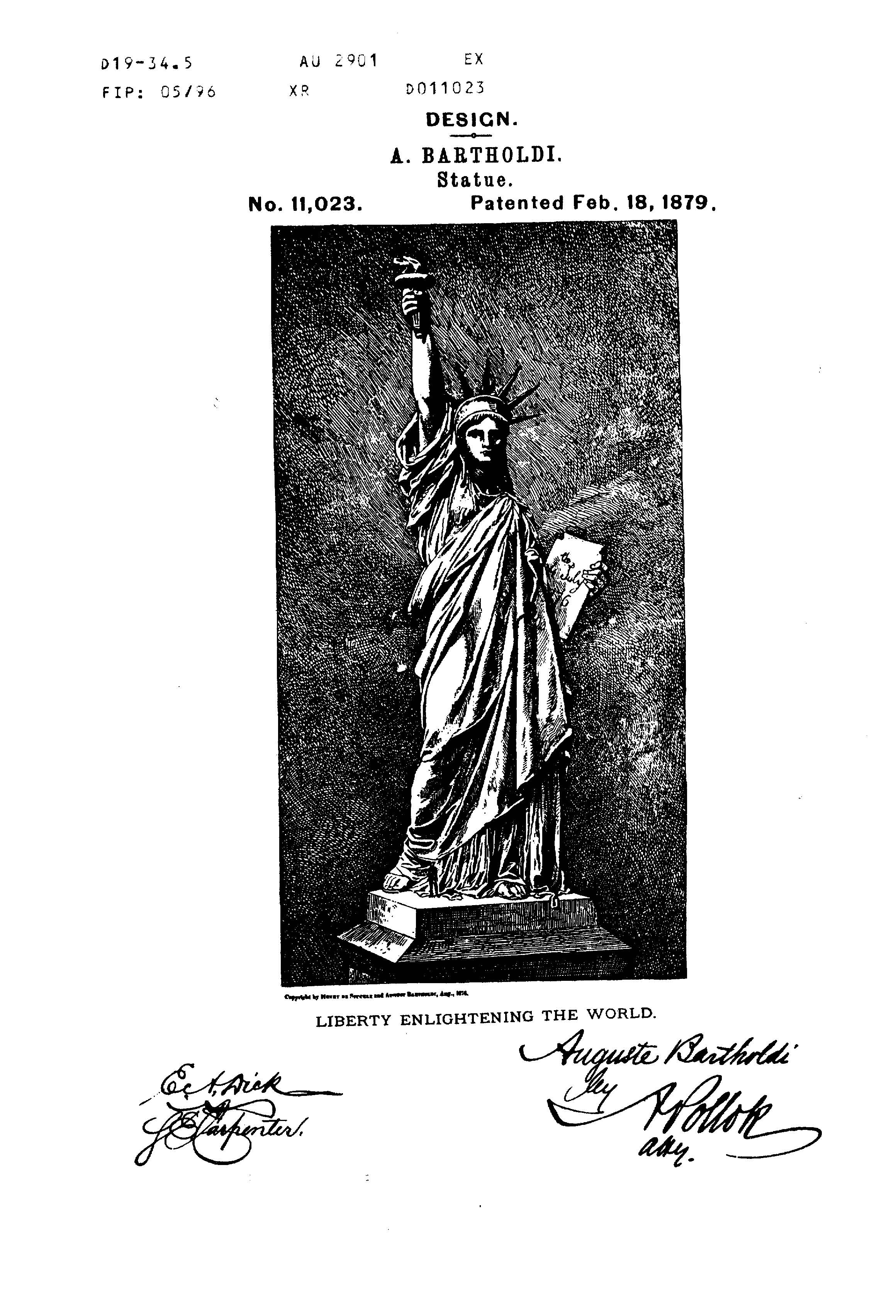 Patent-Illustration-Statue-of-Liberty