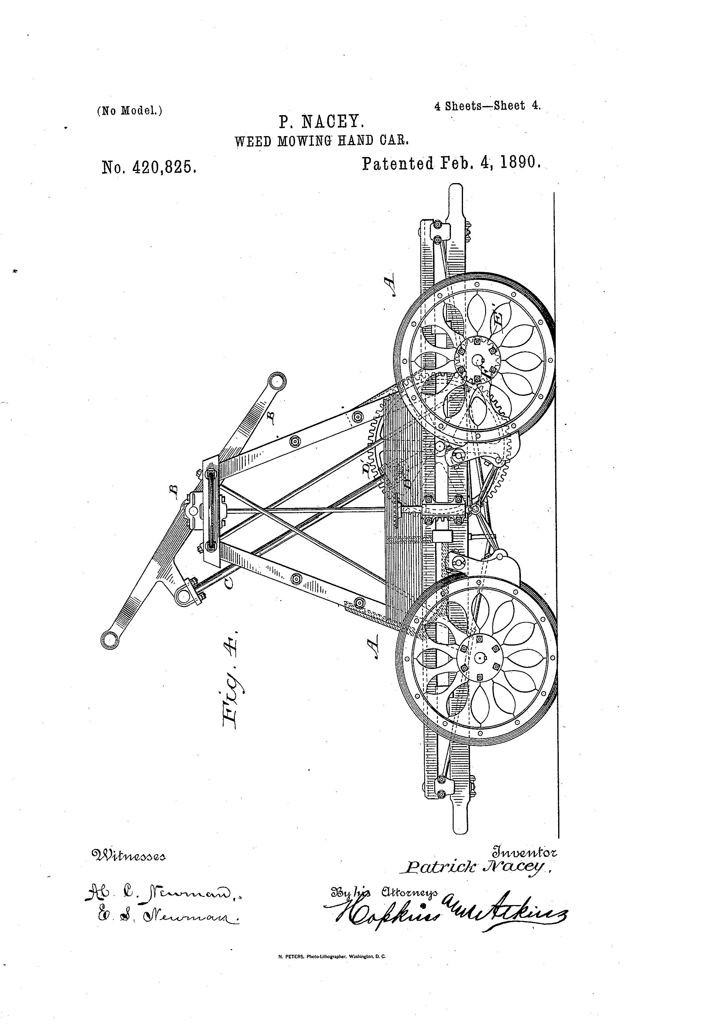 Patent-Illustration_Weed-Mowing-Hand-Car_Page_4