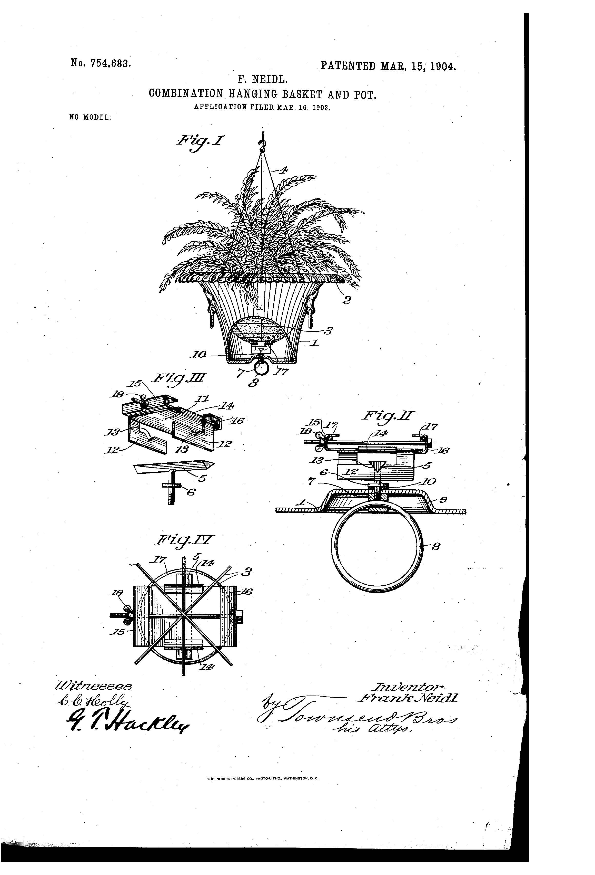 Patent-Illustration-Combined-Hanging-Basket-and-Pot