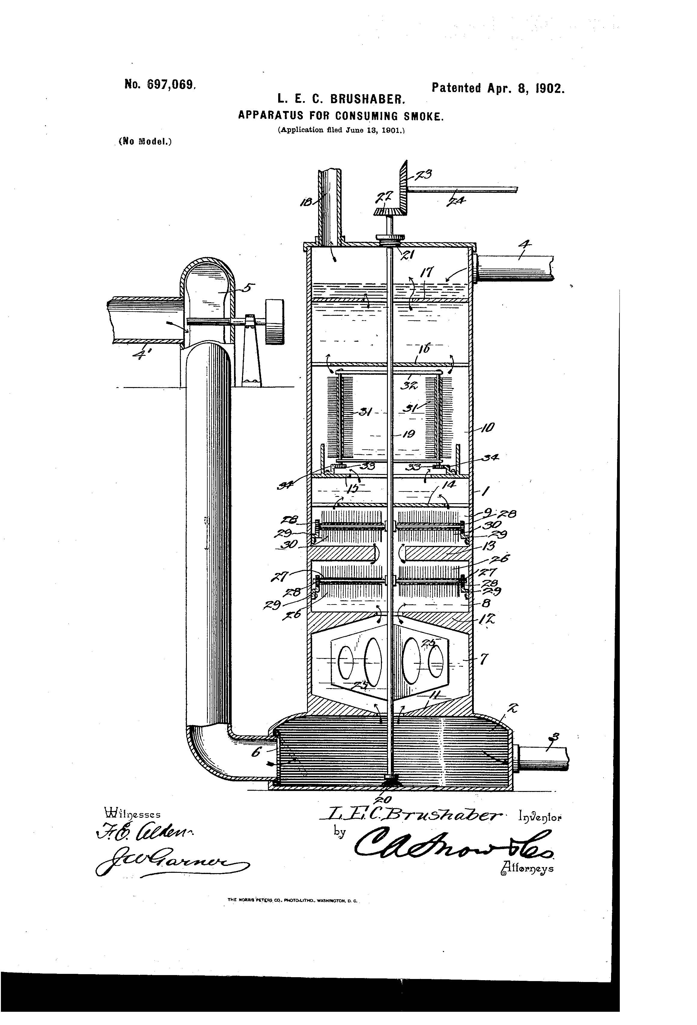 Patent-Illustration-Apparatus-for-Consuming-Smoke