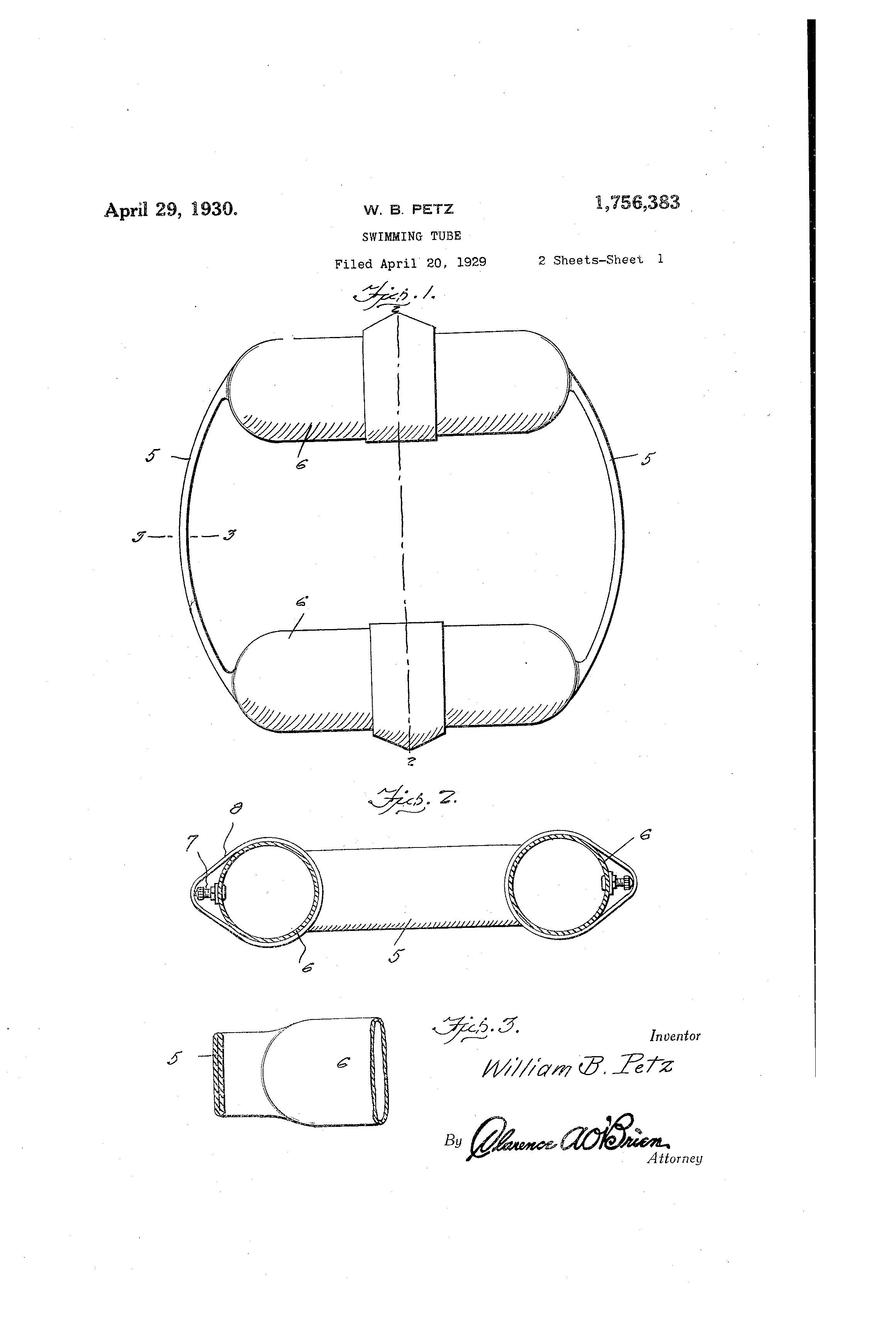 Patent-Illustration-Swimming-Tube_Page_1