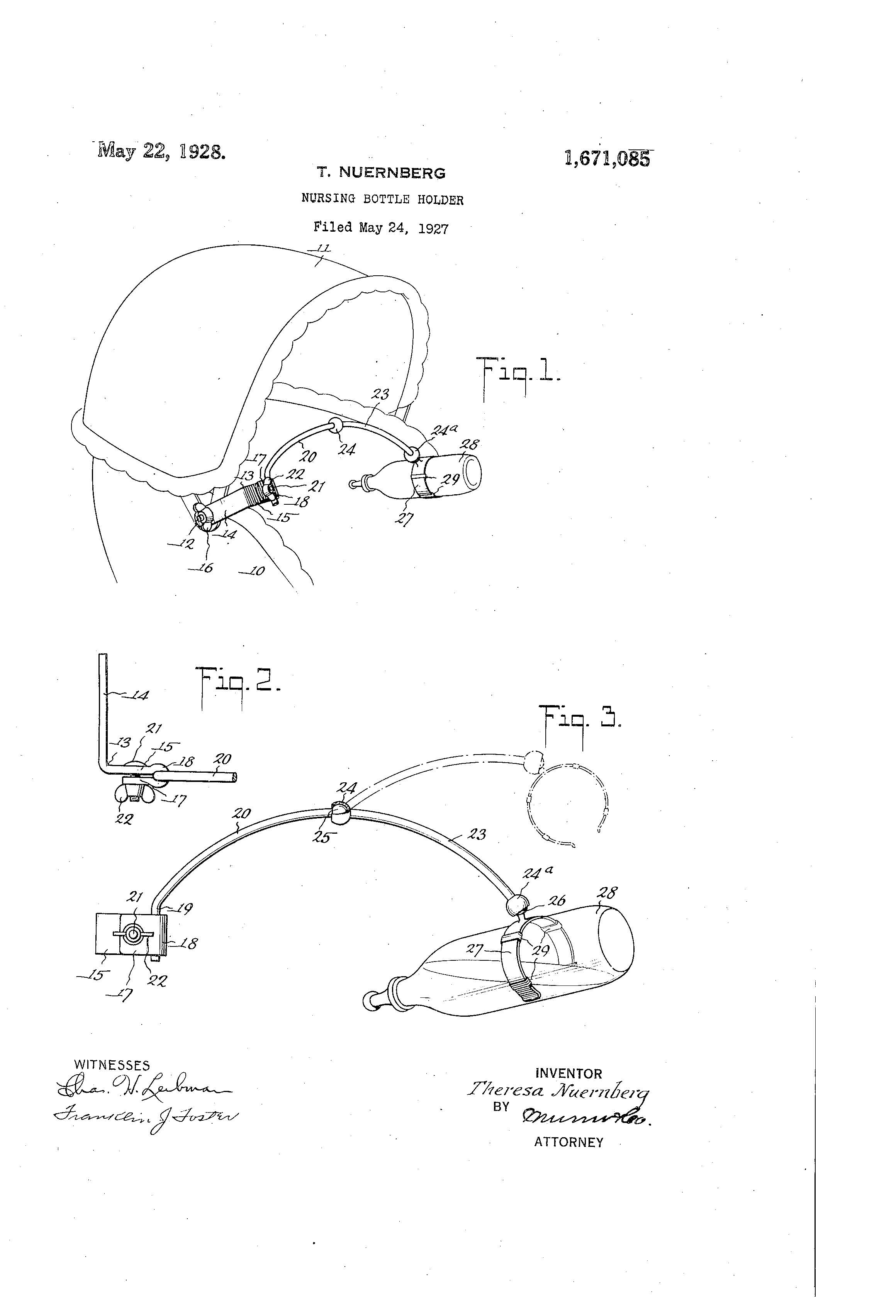 Patent-Illustration-Nursing-Bottle-Holder