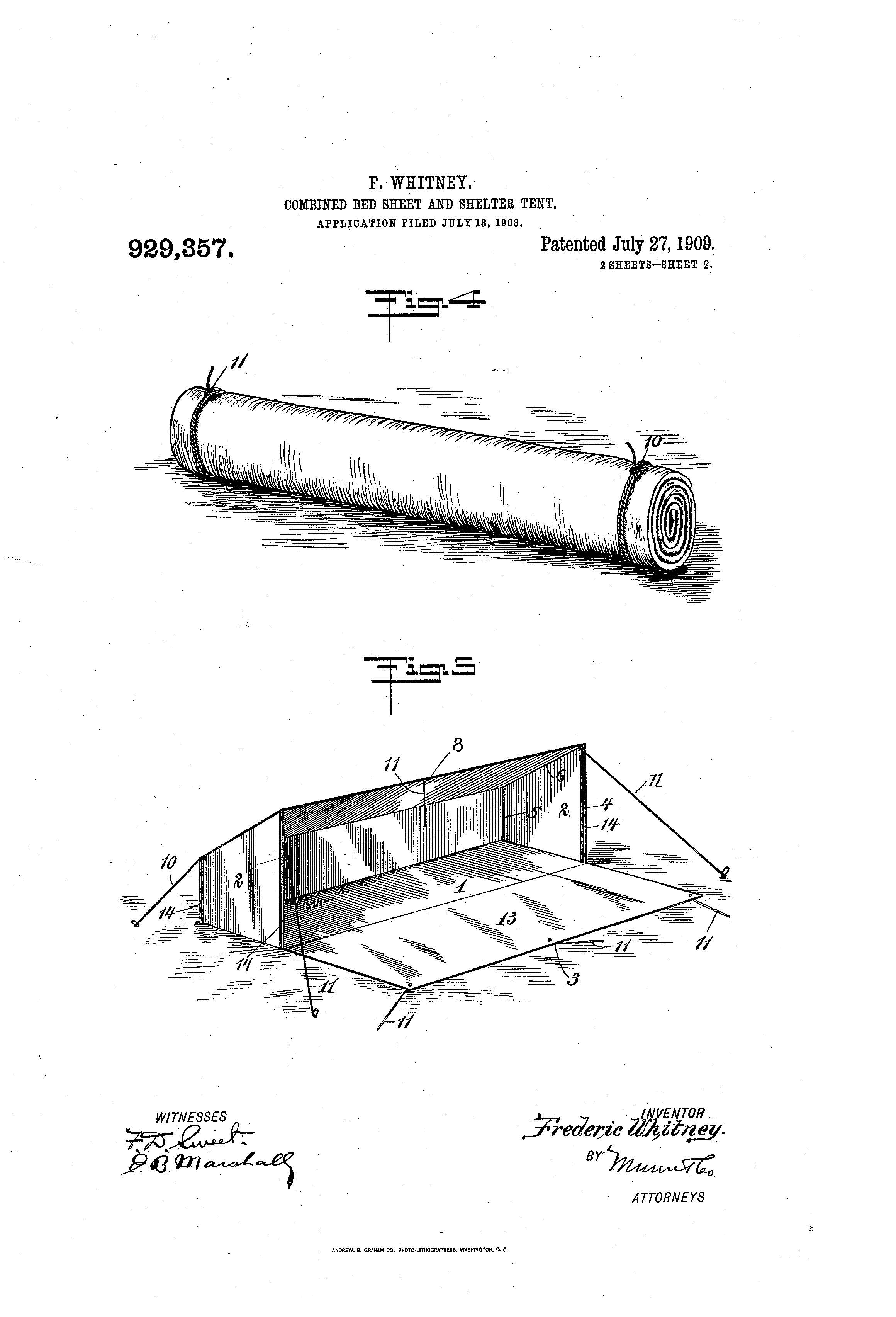 Patent-Illustration-Combined-Bed-Sheet-and-Shelter-Tent_Page_2