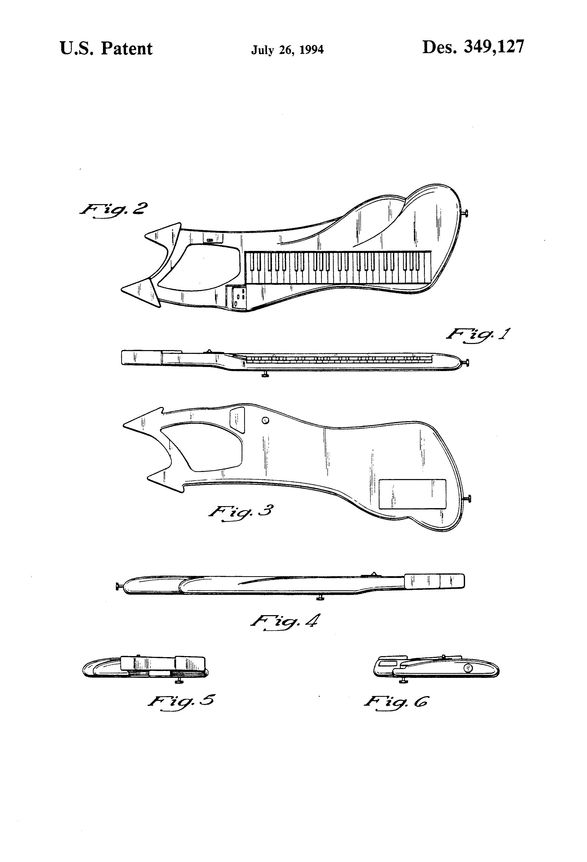 Prince's Keytar Patent
