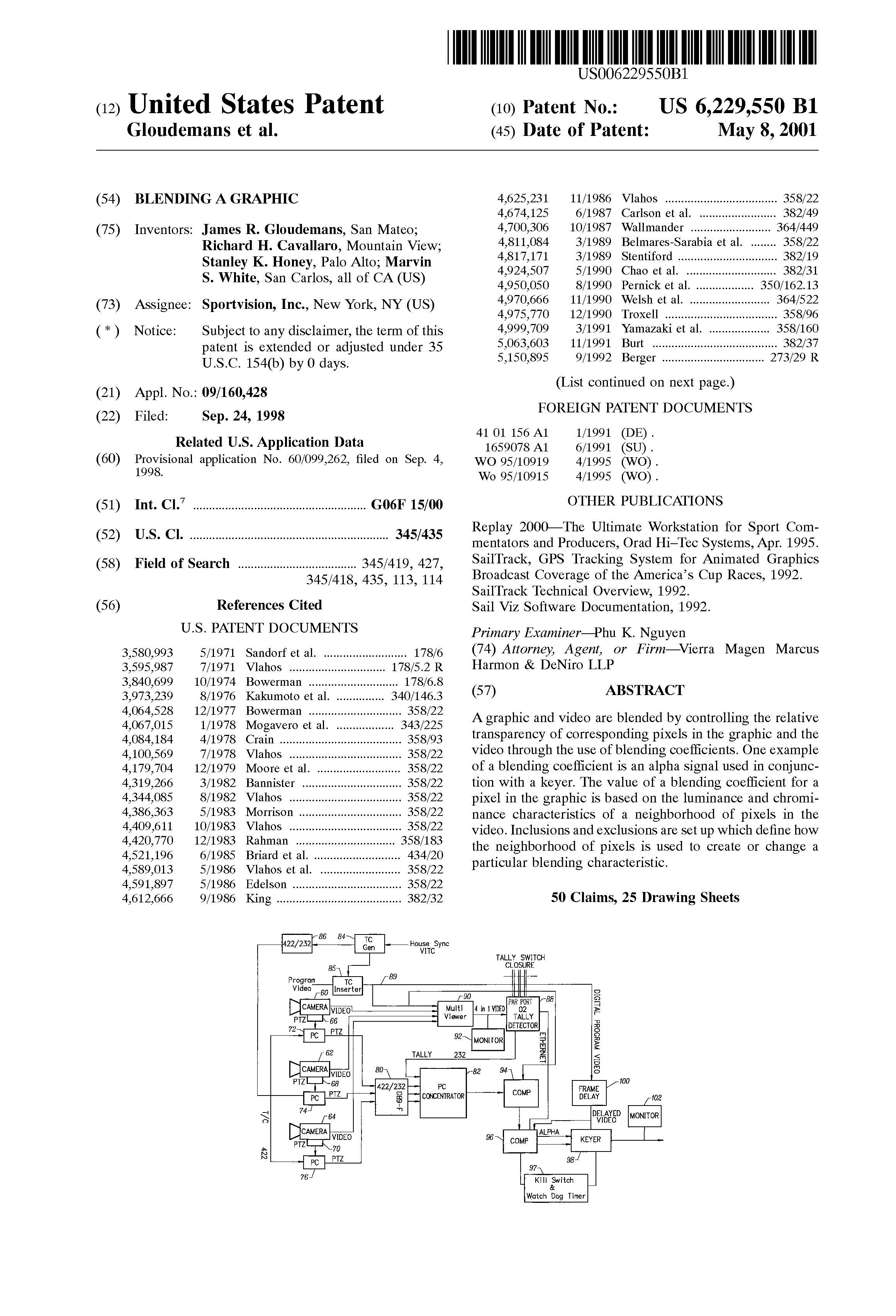 U.S Patent No. 6,229,550